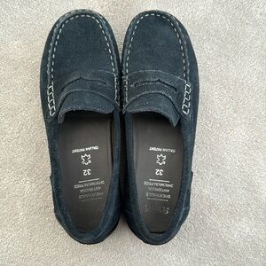 Geox boys blue suede loafers, size 32